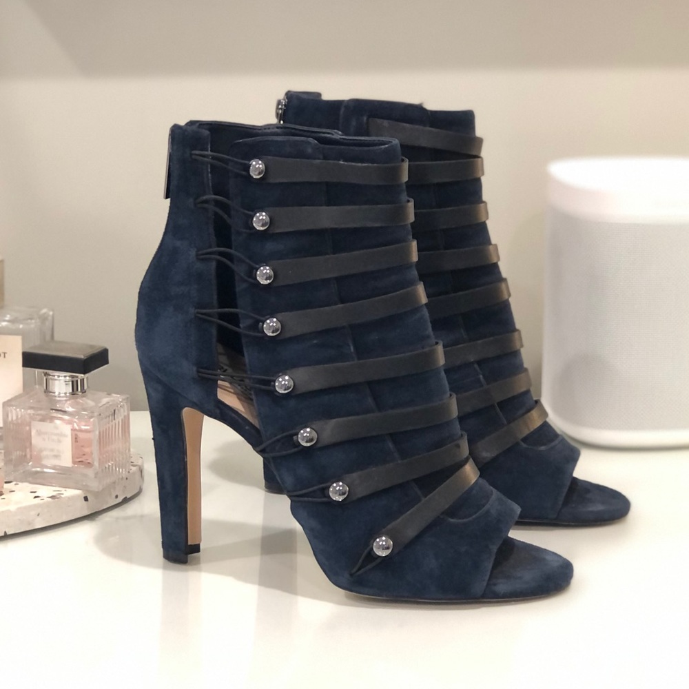 Karl Lagerfeld suede booties